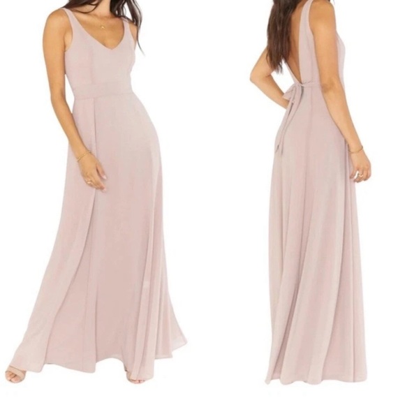 Show Me Your MuMu Dresses & Skirts - Show Me Your Mumu Jenn Maxi Dress Dusty Pink Bridesmaid M NWT Wedding Guest